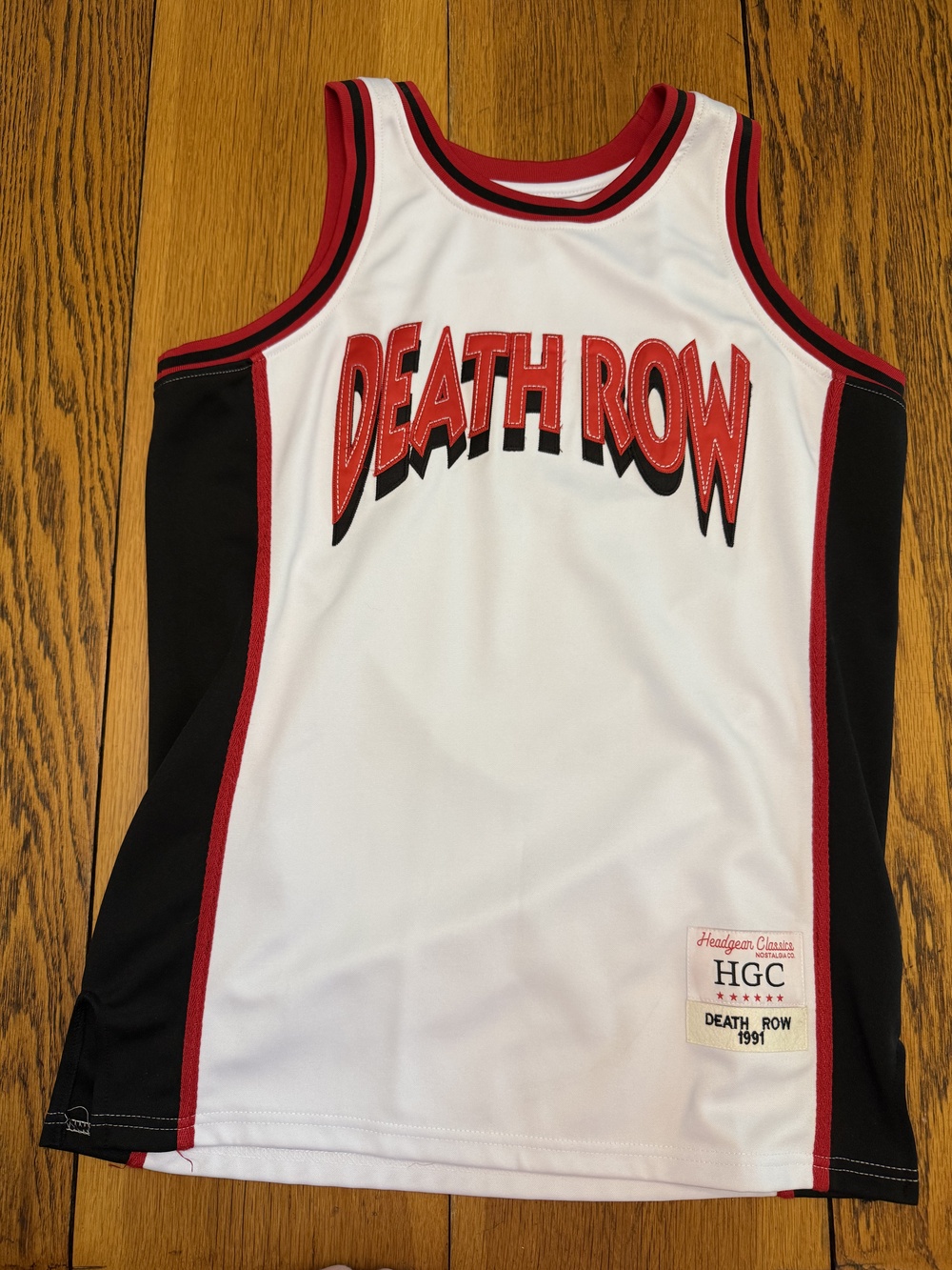 Vintage Death Row Records Basketball Jersey Mens Medium HGC 1991 Rap Hip Hop 90s